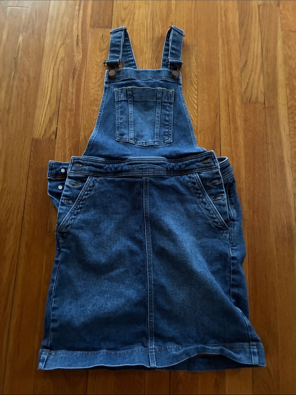 Boden Easy Denim Overall Dress